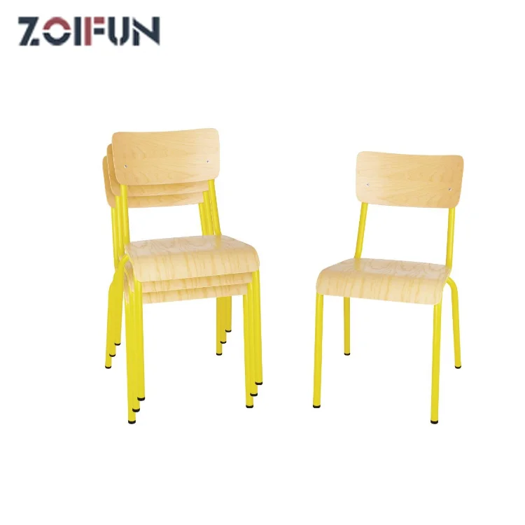 Cheap Stackable School Classroom Furniture Teacher's Chair Wooden