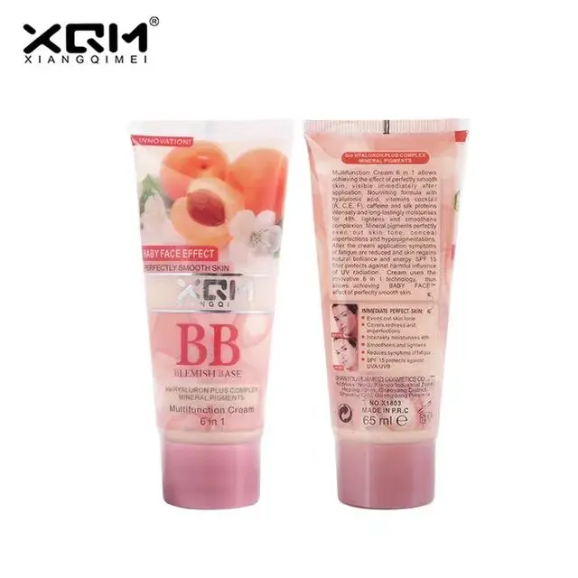XQM High Quality Factory Price Multi-functional Peach Fragrance Whitening Liquid Foundation XQM BB Cream