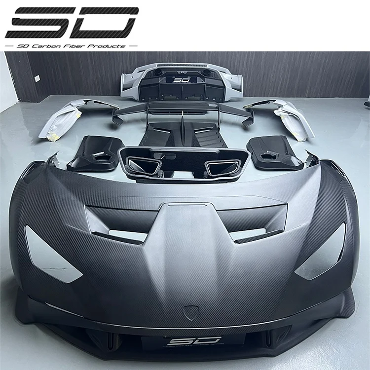 Upgrade Sto / Style Full Dry Carbon Fiber Body Kit For Lamborghini Huracan Bodykit