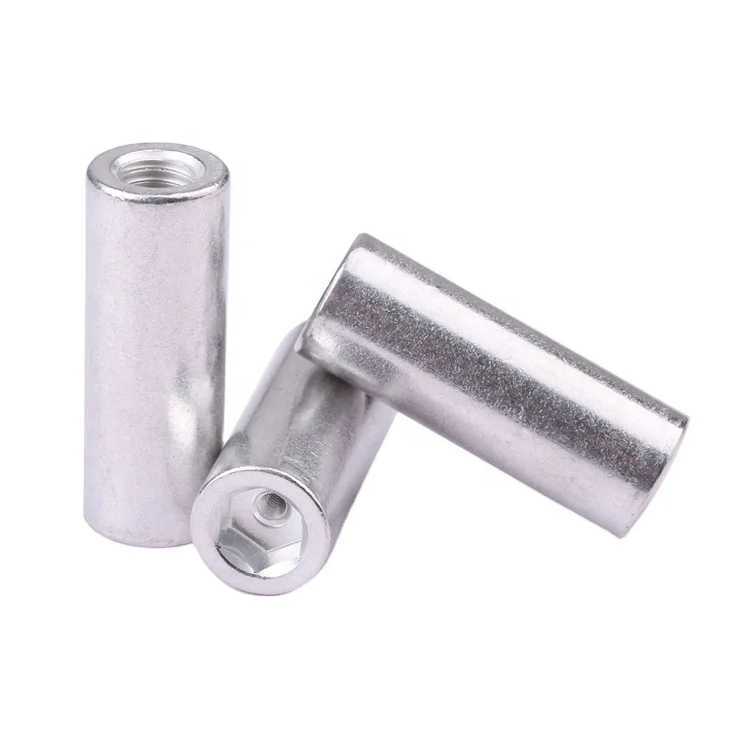 Non-standard customization internal thread nut sleeve 6063 aluminium passivation for electronics