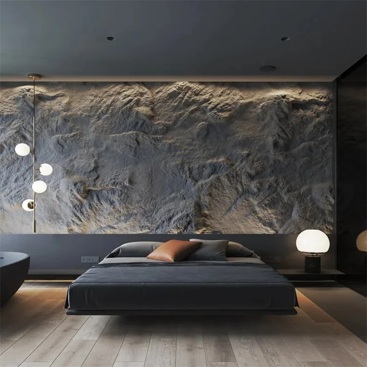 New Light Weight Artificial Stone Pu Foam Stone Cladding Panel for Decorative Design Wall