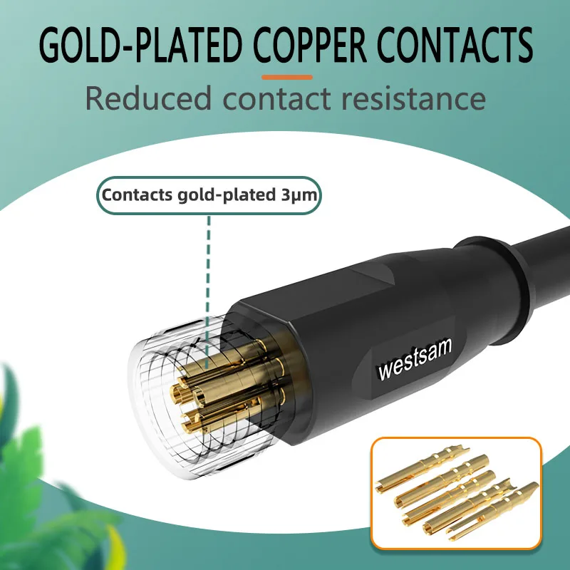 M8 Code IP68 Waterproof Brass Nickel Plated Solder -shielded 2A Gold Plated Contacts Welding Cable Connector 6 Pin Female Plug