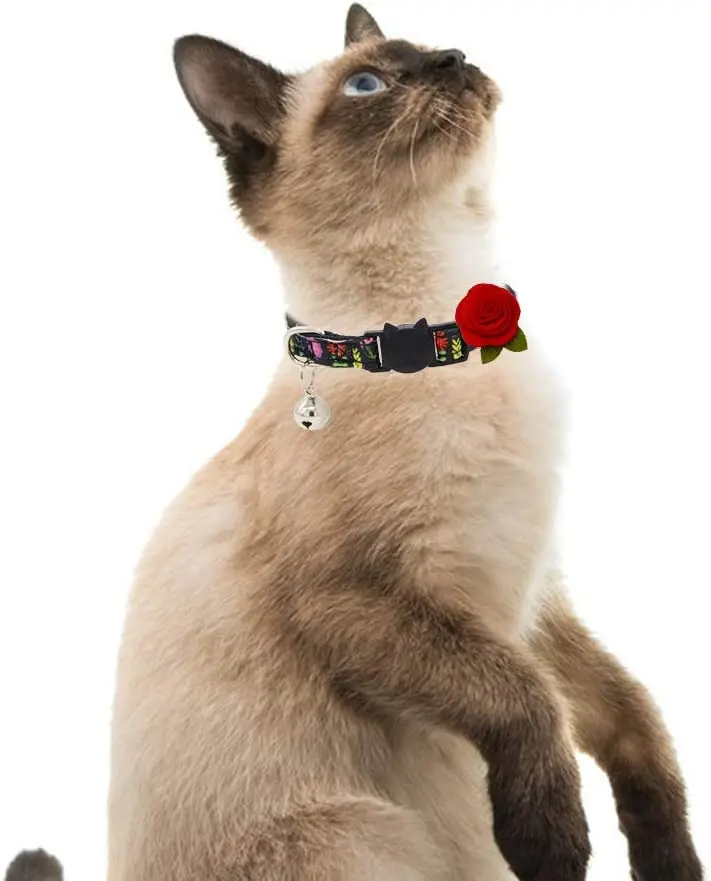 Ошейник для собак, аксессуар с бантом и цветами для щенков, кошек, маленьких и средних собак, на свадьбу, день рождения, для груминга