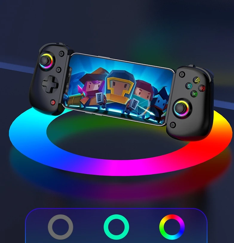 BSP D8 PRO RGB Tablet Controller Hall Rocker Wireless Handle for Switch Gamepad Stretching Joystick Control for P3 P4 Android IO