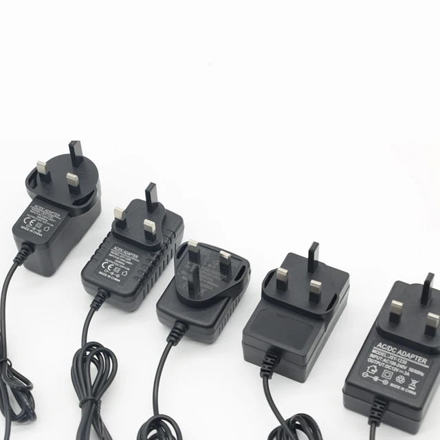 EU US UK AU Wall Charger 5V 6V 9V 12V 15V 0.5A 1A 2A 3A 5A 1000amp LED CCTV Power Supply AC DC Switching Power Adapter