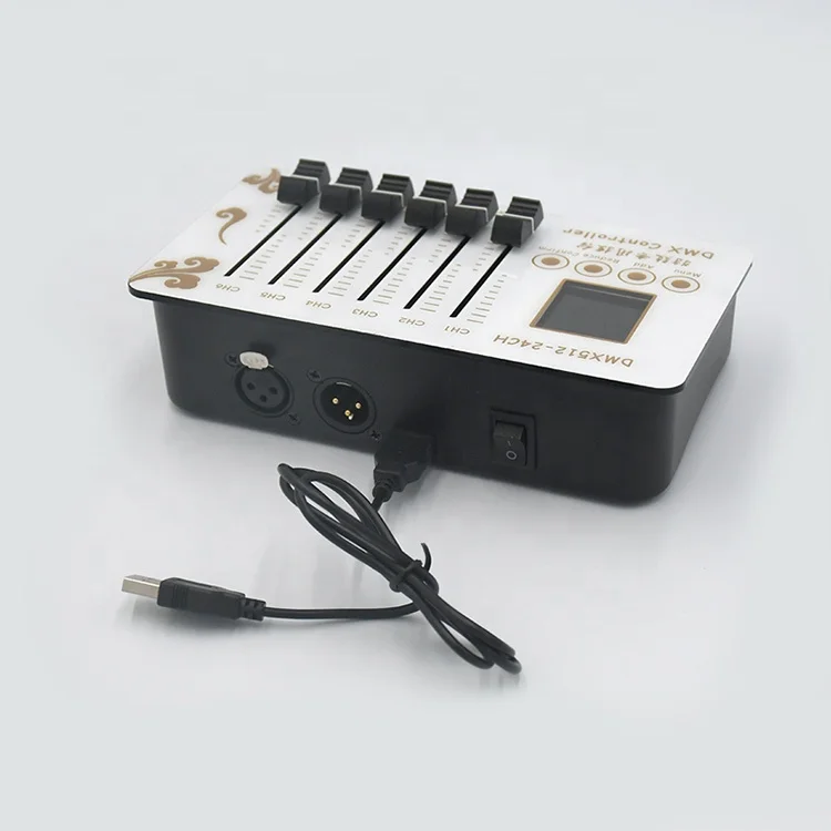 Mini Touchable Dmx Controller with Lcd Display Rechargeable Small Dmx Controller for Stage Effect Lighting Led Dimmer