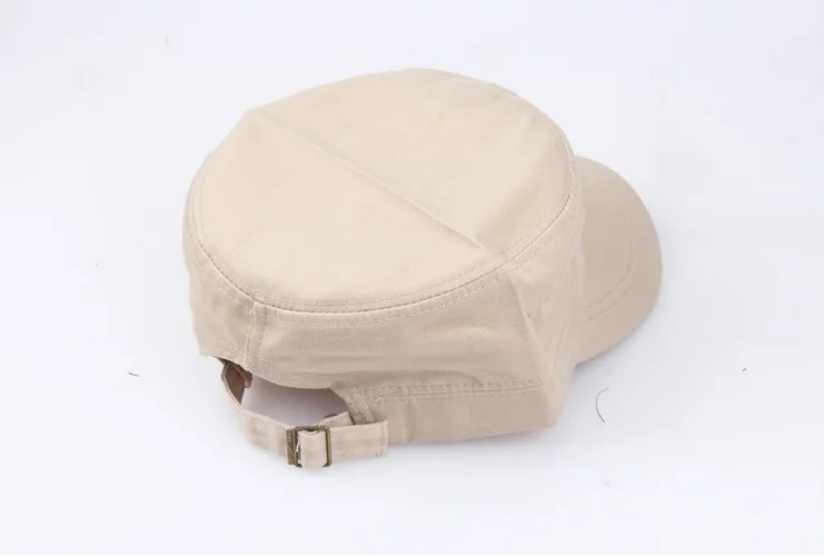 Custom Logo Tactical Cap Adjustable Flat Top Sun Hat  Protection Plain Patrol Cap