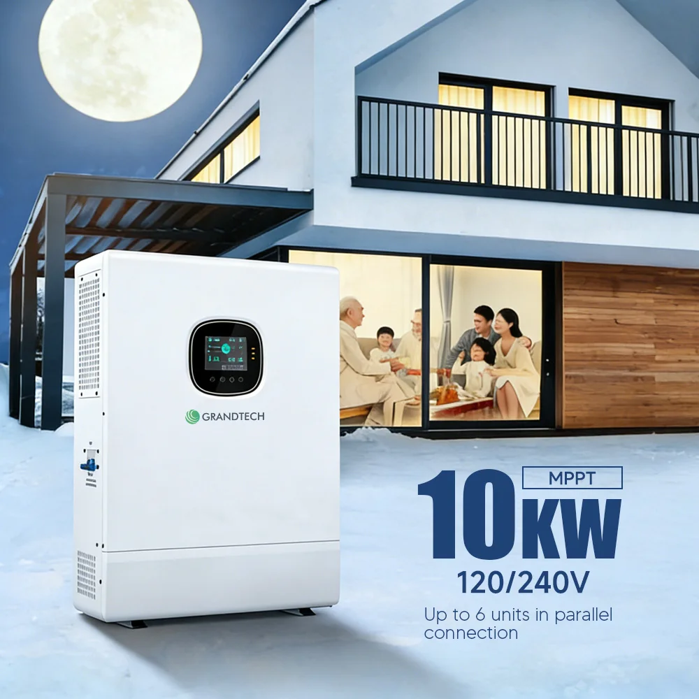 Versión para EE. UU., certificación UL1741, inversor solar de baja frecuencia, monofásico y bifásico, de 10 kW y 8 kW, entrada de corriente continua de 48 VCC y salida de corriente alterna para conexión a red, para uso interior en viviendas