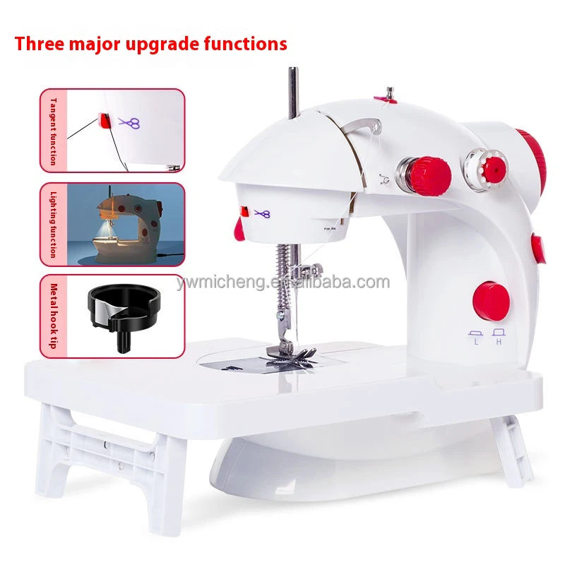 Sewing Machine Industrial Mini  Leather Hand Home Uk Us Eu Au Plug With Extension Table Sm-202 Used Portable for Cloth