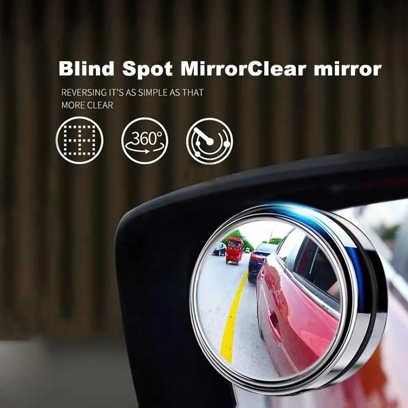 1pcs 2pcs voiture 360 degré angle aveugle miroir grand angle rond