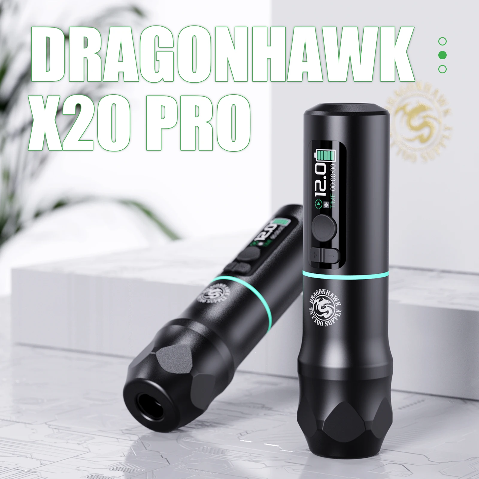 Dragonhawk X20 Proストローク3.5mmプロフェッショナルタトゥーガン 