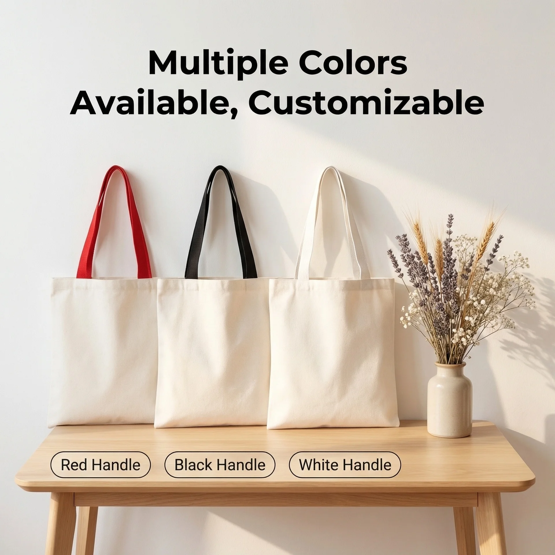 Cross-border Spot Blank Woven Canvas Bag Large Capacity High Appearance Handbag Custom Logo Pattern Outdoor Commuting Cotton UV preview 4