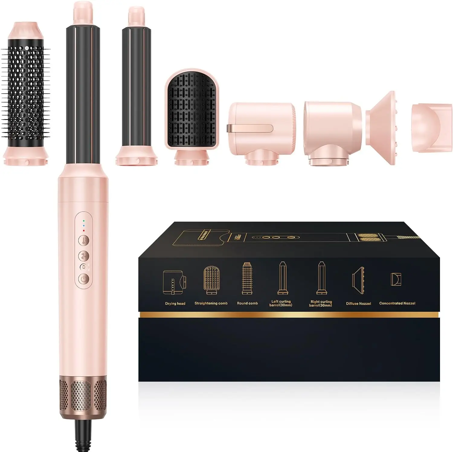 OEM Factory 7 in 1 High Speed Brushless BLDC Motor Hair Dryer for Women Professional 7 in 1 Hair Dryer