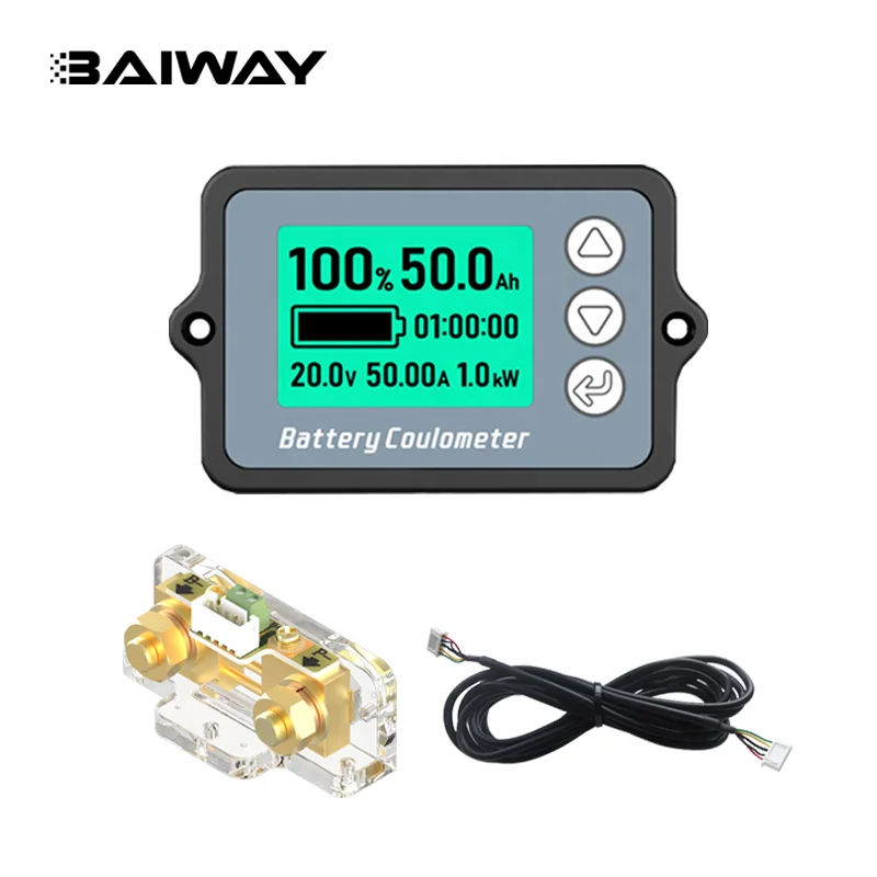 BW-TK15 80V100A Universal LCD Car Acid Lead Lithium Battery Monitor Voltage Battery Capacity Indicator Meter Tester