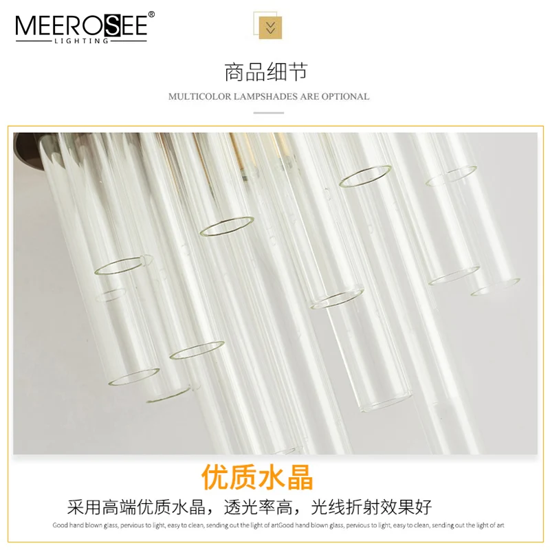 MEEROSEE Indoor Wall Mounted Reading Light Fancy Hotel Modern Wall Light E14 Wall Lamp MD86733