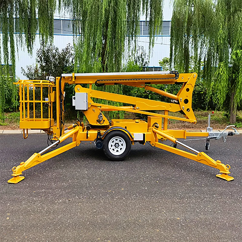 Telescopic Towable Articulated Boom Lift Tow Behind Design High ...