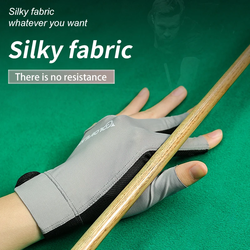 Cue Stick Billiard Gloves Breathable 3 Finger Billiard Gloves Snooker
