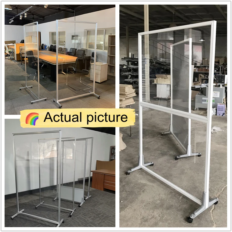 Transparent Acrylic Partition Screen Office Dividers Partition Wall ...