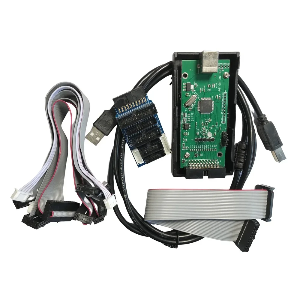 FLASH Firmware Tool V9 ARM Emulator Adapter Switching Board Flat Ribbon Cable for STM32 ARM MCU USB JTAG Debug Tool