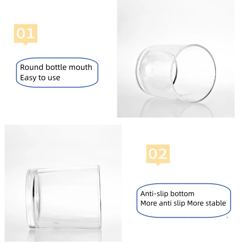 Cheap Candle Container 140ml 220ml 250ml 315ml 430ml Glass Candle Jar ...
