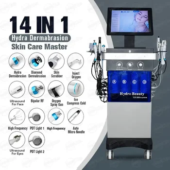 Professional 14-in-1 Hydro Small Bubble Aqua Peel Facial Machine Hot Sale Skin Care Dermabrasion Cleaning Microdermabrasion