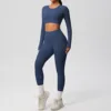 7104 long sleeve 7100 trousers suit-badge blue