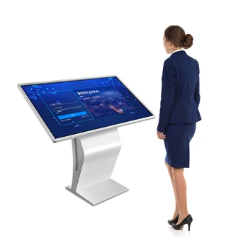 32 43 50 55 inch full HD 4k information kiosk indoor lcd digital self service interactive touch screen kiosk