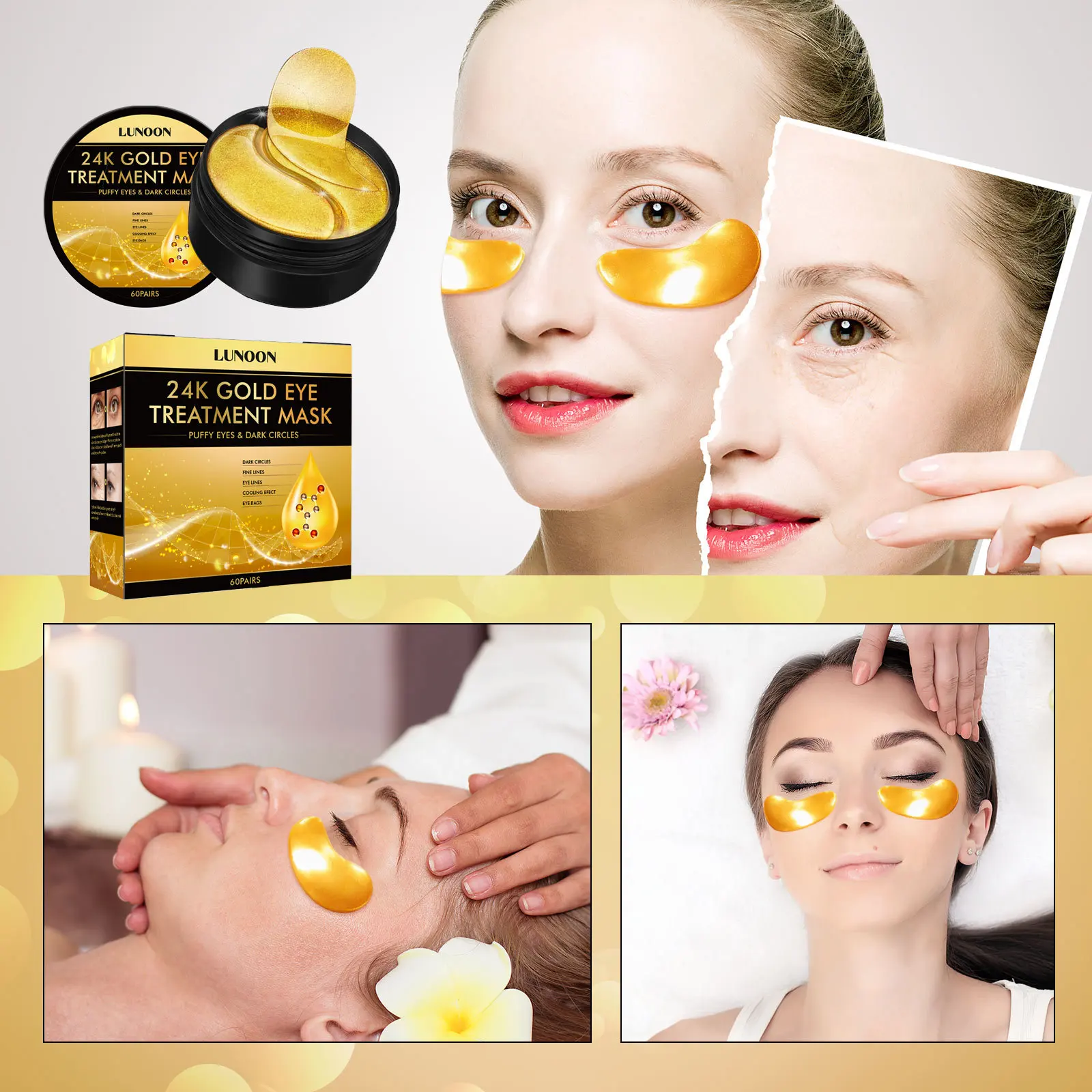 Tunbot 24k Gold Eye Mask