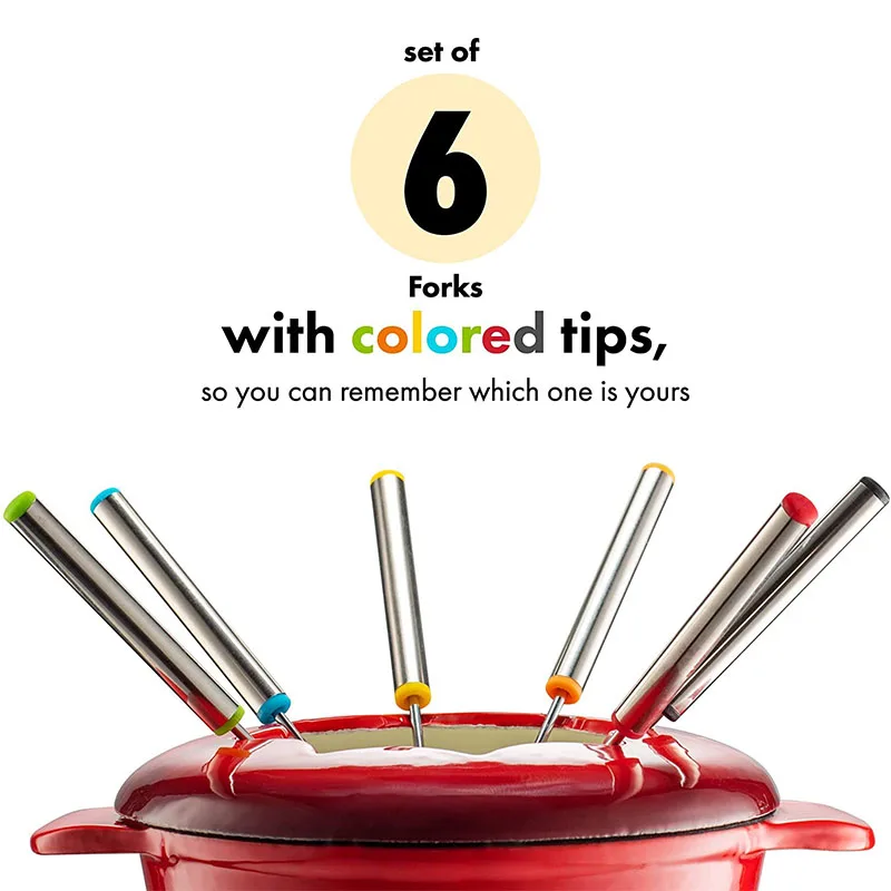 Высококачественный китайский чугунный набор для сыра и фондю