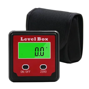 Precision Digital Inclinometer Electron Goniometers 4*90 Degree Magnetic Base Digital Protractor Angle Finder Bevel Box