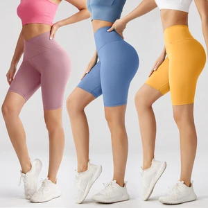 Alphalete TEAL AMPLIFY HIGH-WAIST Women's Casual Sports Shorts Recycled Material Seamless Gym Athletic Shorts With Logo