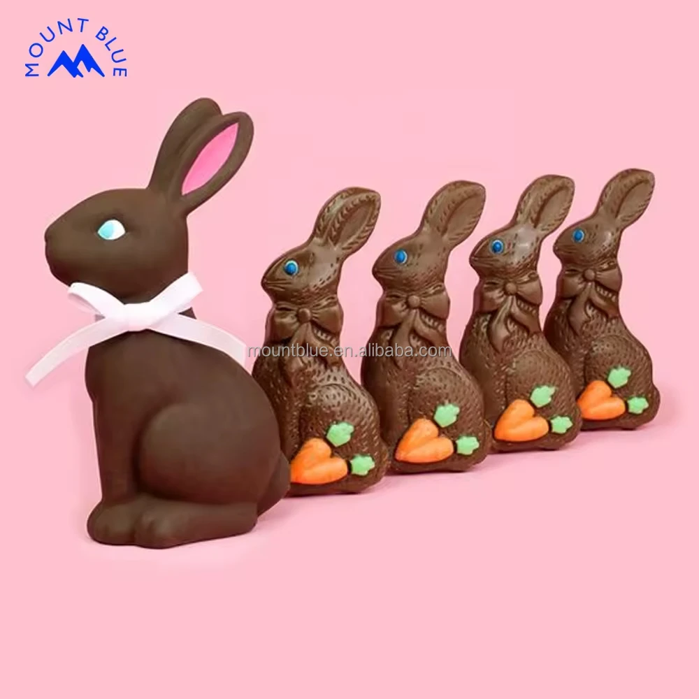 Best Price Chocolate Bunny Solid Chocolate Candy Flavored Chocolat Custom Packaging Dainty Chocolate for Afternoon Tea