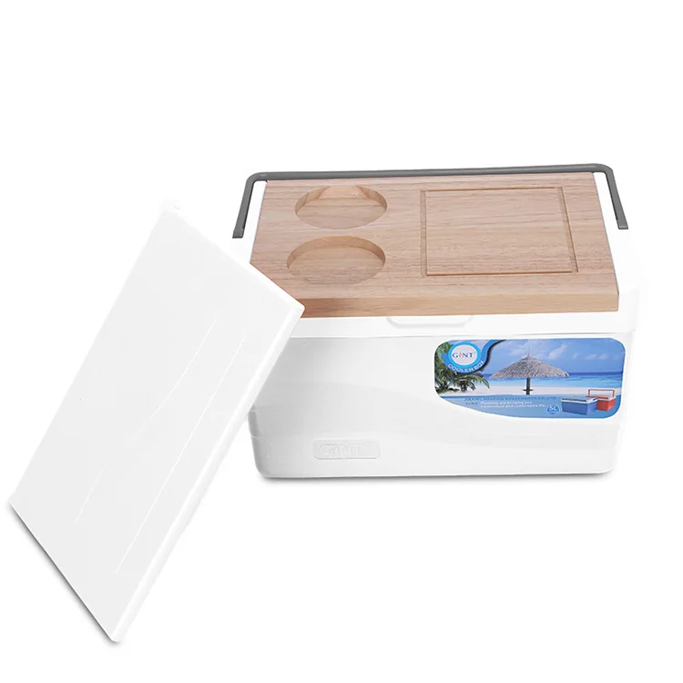 Gint Food Ice Chest Cooler Box Plastic Insulated Outdoor Cooler Box for Camping