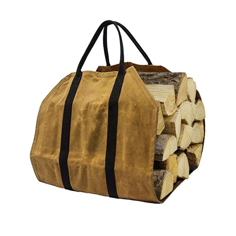 Прочный дизайн сверхпрочный вощеный холст переноска бревен для