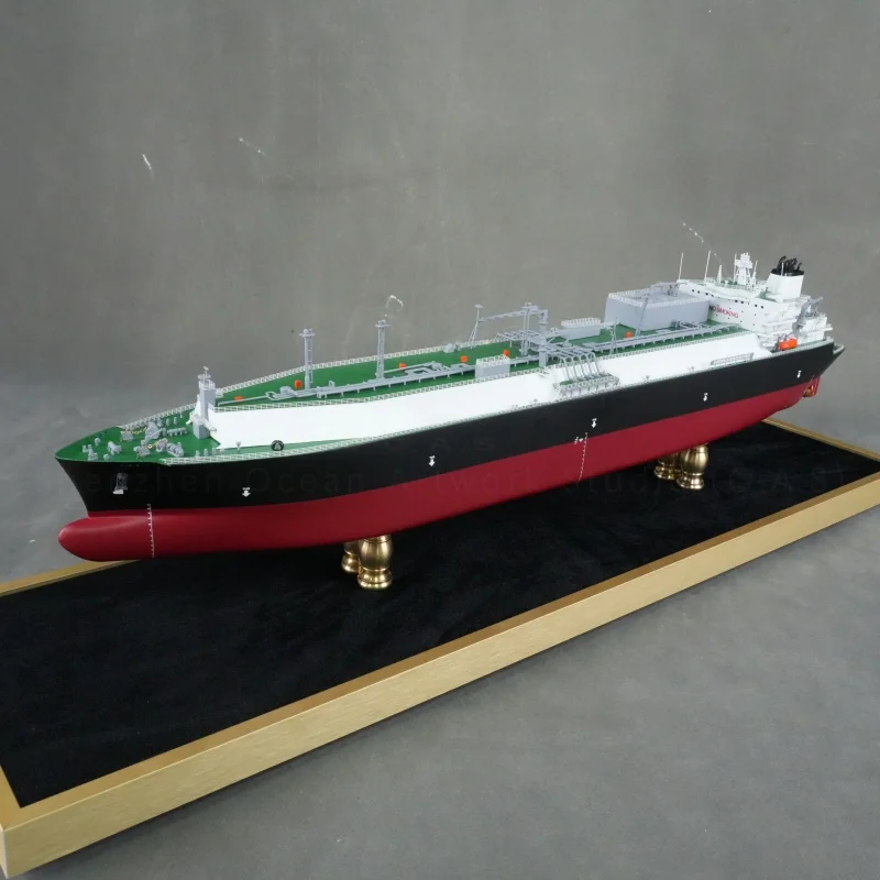 【LAC】Produsen Kerajinan Tangan O.A.S – Model Kapal Mewah untuk Hadiah Bisnis, Model Kapal LNG Kustom 65 cm untuk Pameran