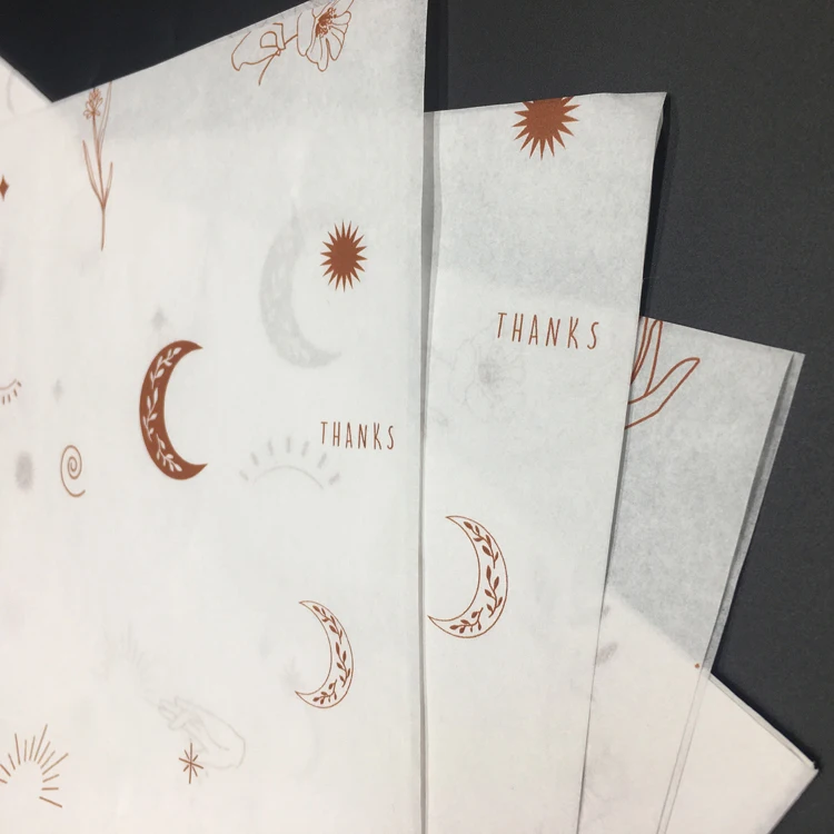 28gsm Custom Logo Printed Tissue Paper Package Wrapping Paper for Clothes Gift Wrap Packaging Supplies Wholesale