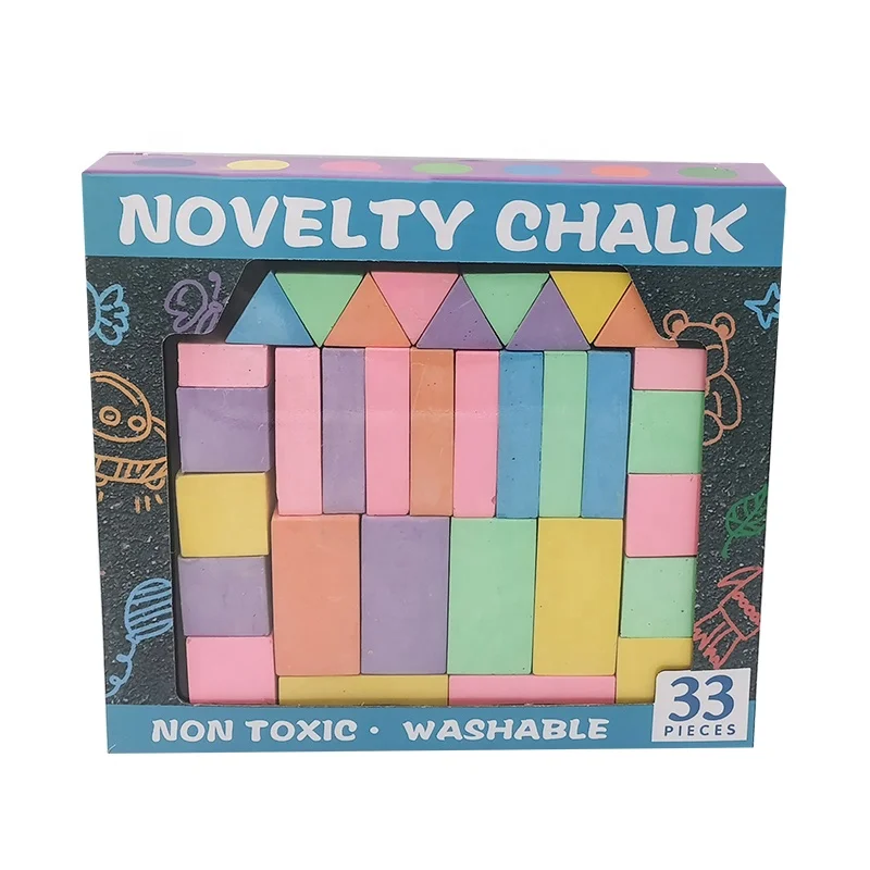 33 шт. 8 видов цветов нетоксичный мел развивающий набор мелов подарок для детей