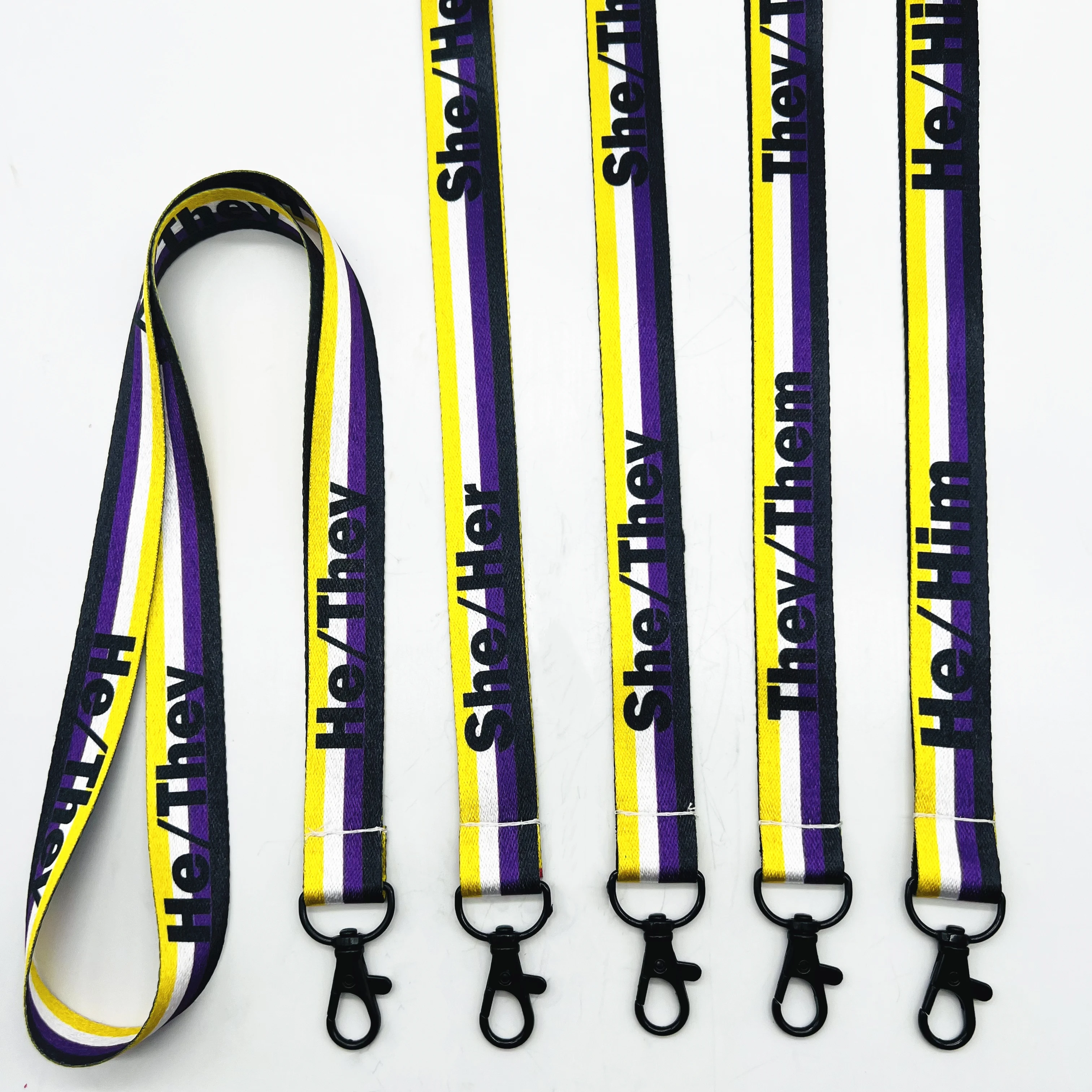 Full Color Printing Rainbow Pride Flag Lanyard Style Lanyards Keychains for LGBTQ Accessories Gay Pride Stuff and Gift-Giving