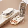 Creamy white medicine box-1214 pill cutter