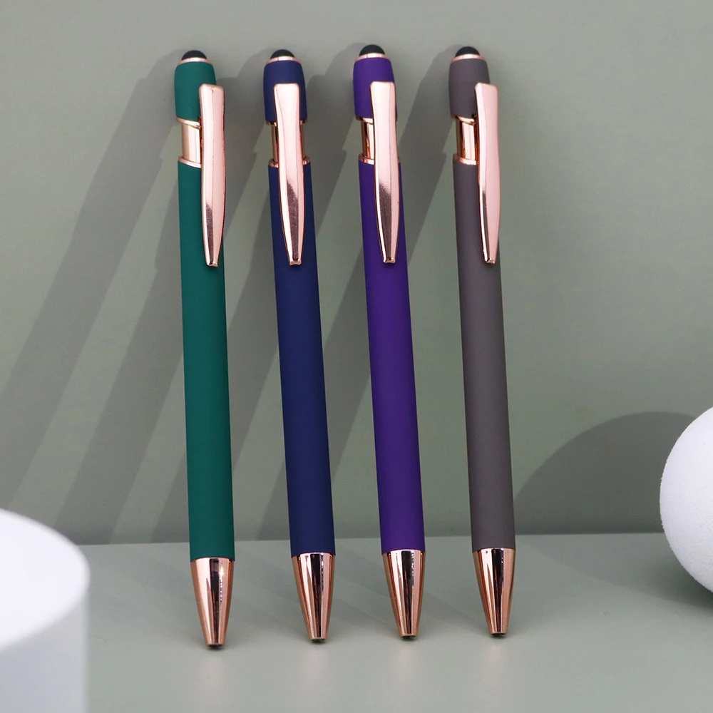 Promotion Advertising Gift 2 in 1 Ballpen Stylus Screen Ballpoint Pen Factory Delivery Metal Pen With Custom Logo