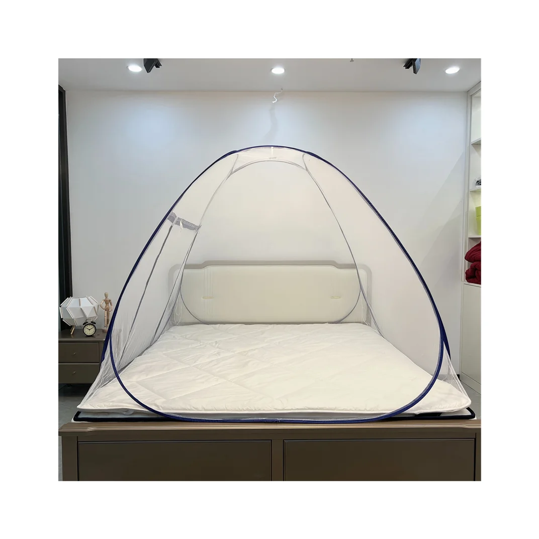 Pop up Mosquito Net Tent Installation Free for Foldable Mosquito Net for Double Bed