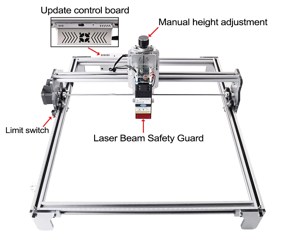 Cokoaiai 40w 42cm*40cm Laser 0.20.8mm Spot Laser Engraver Diy 80w Mini