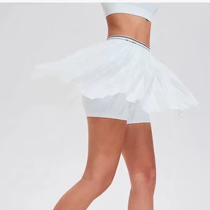 Tennis Golf Mini Skirt Blank Breathable Two-In-One With Side Pocket Sports Women Workout Activewear Tennis Skirts