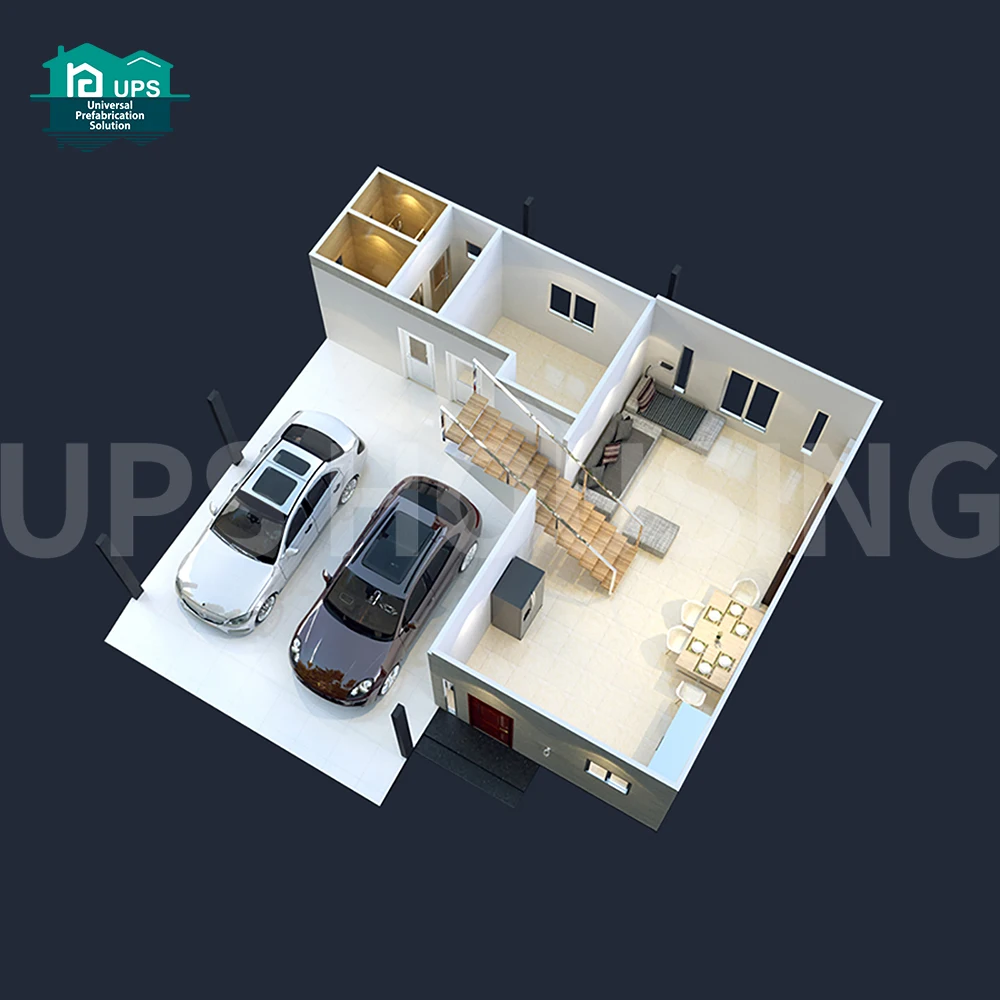 Econel Concrete Prefabricated House With Slab System for Real Estate Steel-in Structure Cement House Villa