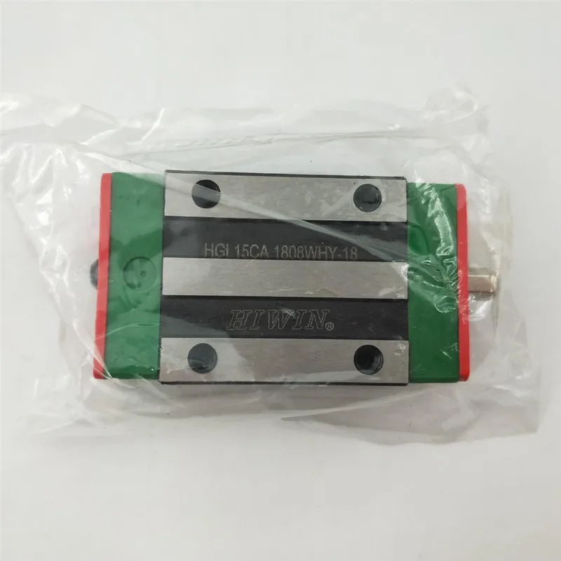 Original HIWIN Linear Guide Block HG15 HGR15 Rail 1000mm HGL15CA