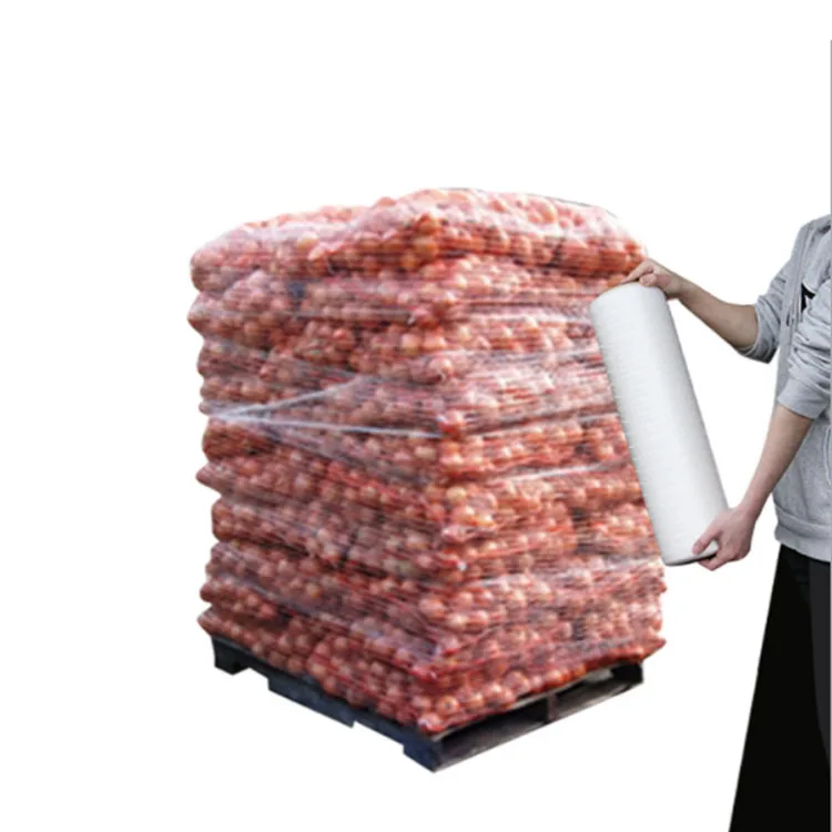 Plastic Pallet Wrapping Net Agricultural Hay Wrap Bale Net White Machine Grade Elastic Stretch Netting