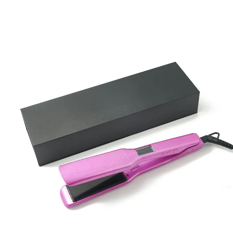 Plancha plana iónica de turmalina cerámica, marca privada de