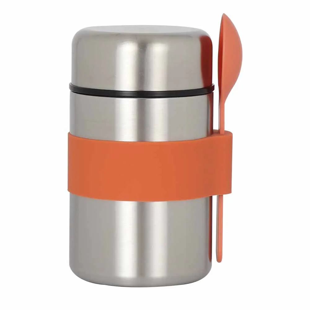 400ml  Keep Hot and Cold Double Wall Stainless Steel Insulated Food Flask Jar for Kids with Spoon