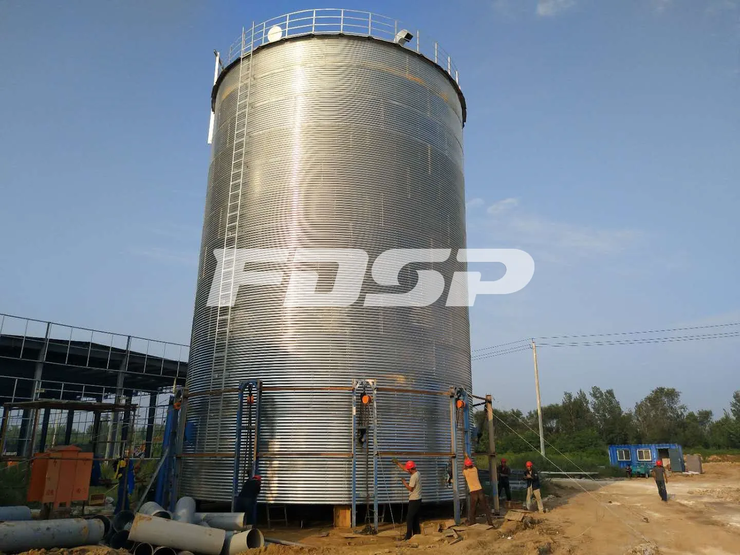 Hopper Bottom Farm Silo/grain Silo Bin With 5000 Tons Capacity For