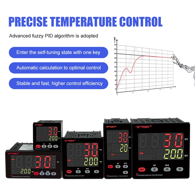 Easy to Operate Industrial PID Auto-tuning Digital Display Thermostat Temperature Controller